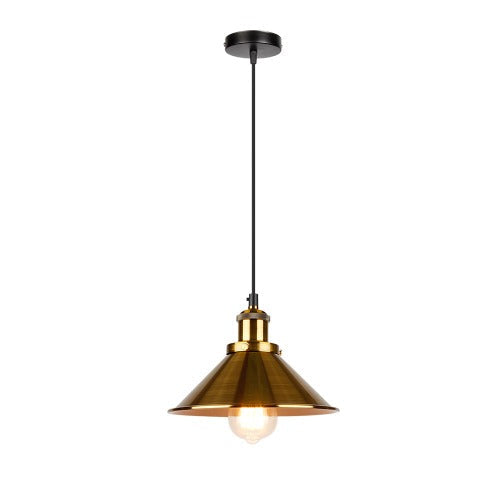 Lustre salon industriel vintage éclairage rétro authentique design métallique