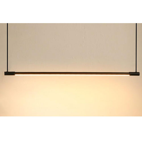 Lustre design moderne suspendu salon éclairage barre linéaire sophistiqué