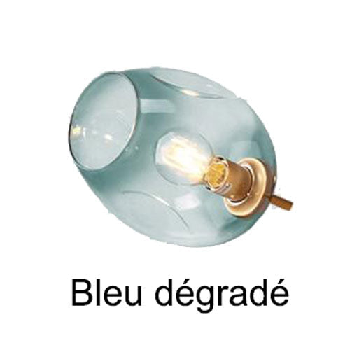 Lustre salon bulles verre moderne suspension sphérique design contemporain