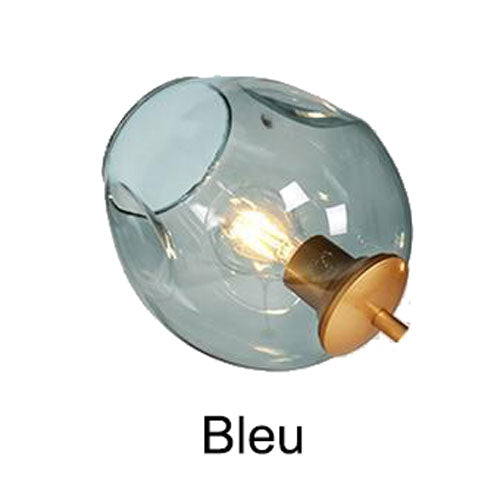 Luminaire bulles verre lustre moderne salon éclairage design sophistiqué