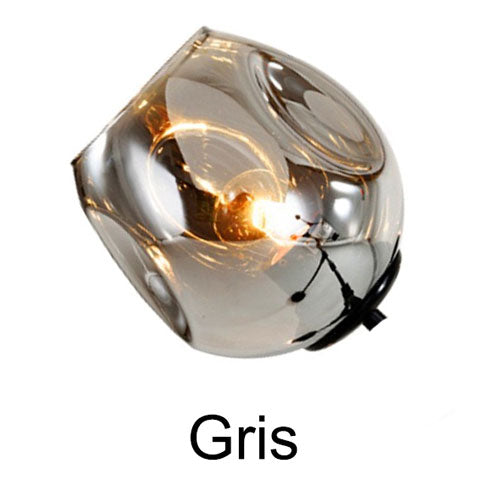 Luminaire salon lustre moderne bulles verre suspension design contemporain