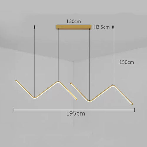 Lustre Moderne Salon LED Design