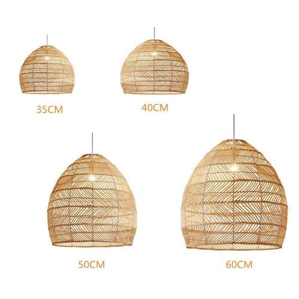 Lustre salon bois design éclairage naturel contemporain authentique scandinave