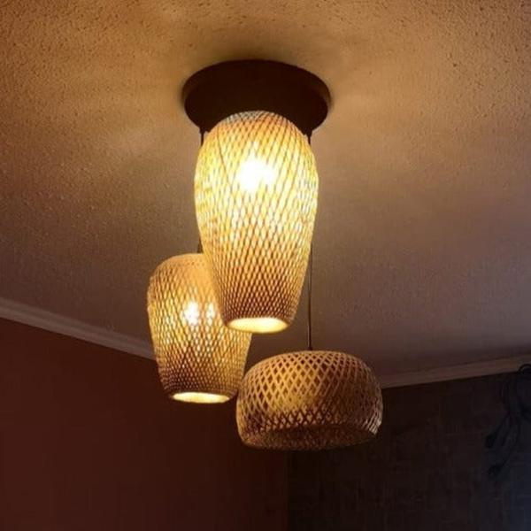 Lustre Salon Bois Original
