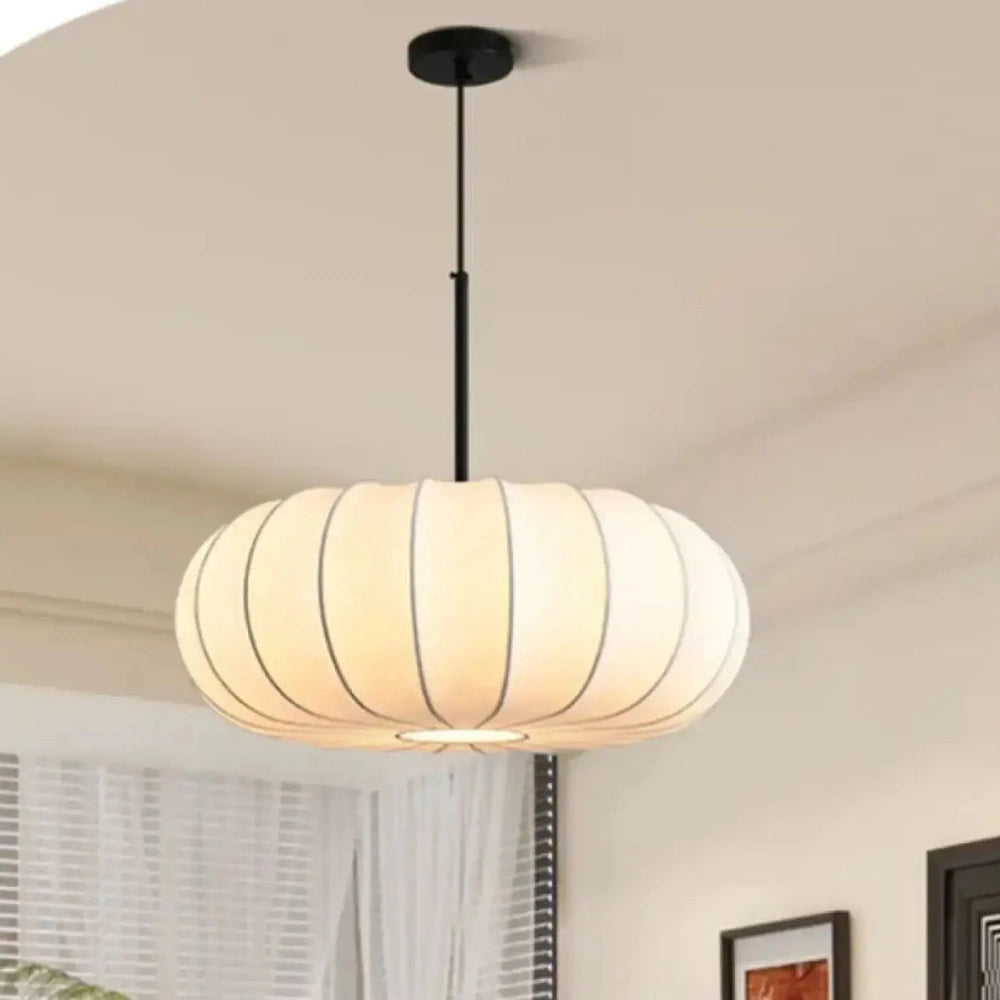 Lanterne tissu ovale japonaise pour salon, tailles S à XL