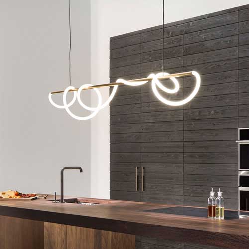 Lustre filament LED moderne éclairage vintage design contemporain authentique