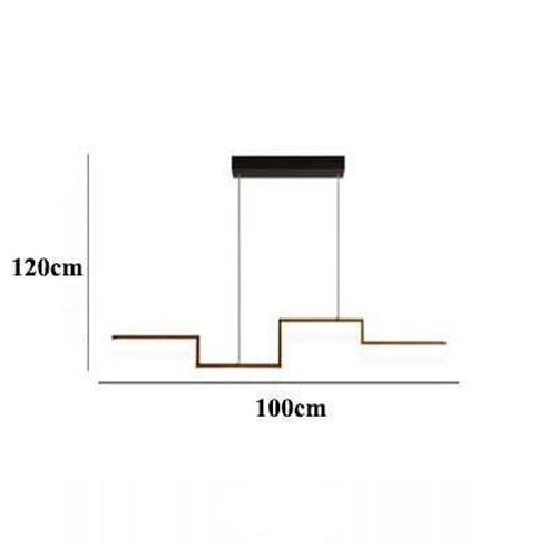 Lustre Salon Moderne Barre LED