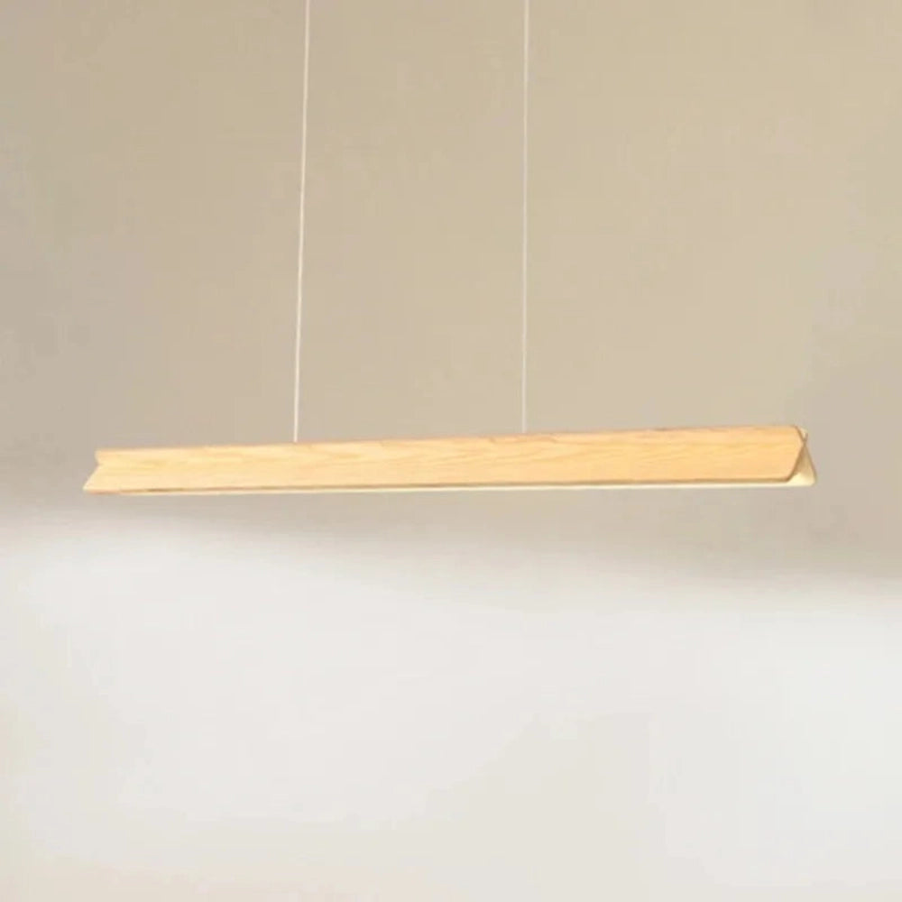 Lustre Salon Noyer Barre Led Lineaire