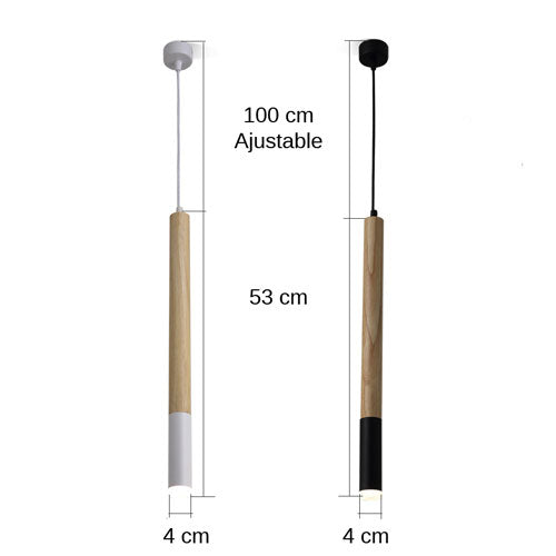 Lustre Salon Tube LED