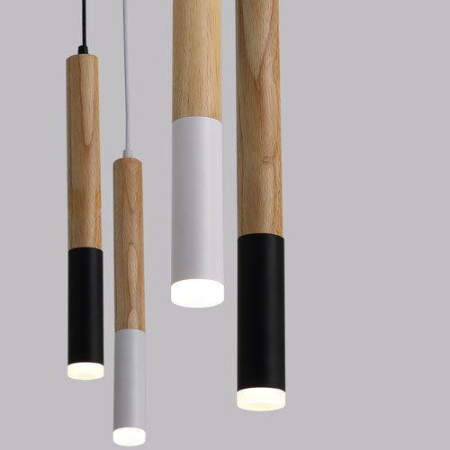 tube bois led pour salon moderne