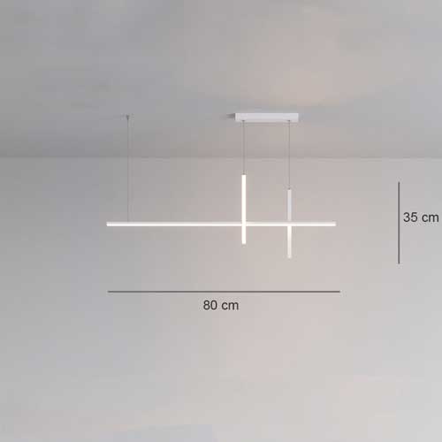 Lustre minimaliste suspendu moderne design contemporain salon élégant