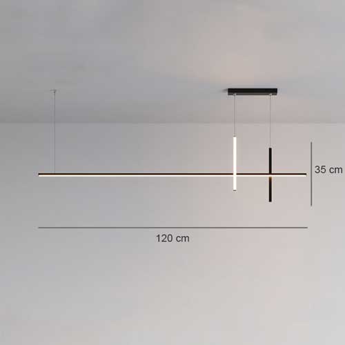 Suspension design minimaliste lustre moderne salon épuré tendance