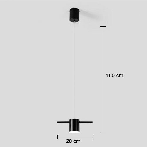 Lustre spots LED moderne salon éclairage design contemporain