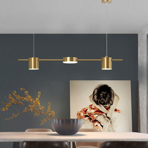 Spots LED lustre moderne salon éclairage design sophistiqué