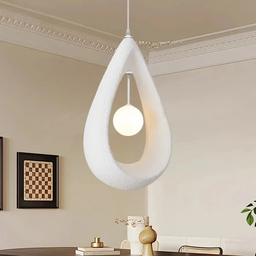 Lustre Suspension Pierre Anneau Globe