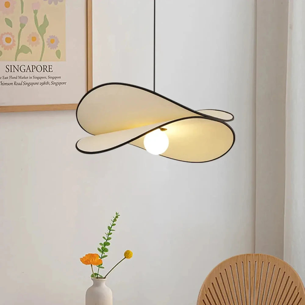 Lustre tissu organique blanc infini design trois tailles S M L intérieur scandinave