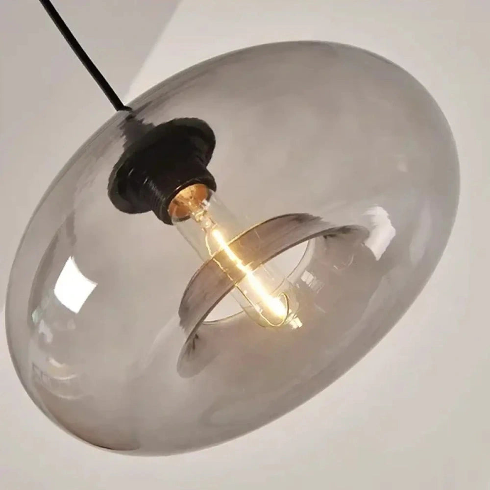 Lustre Verre Bulle Colore Retro Souffle
