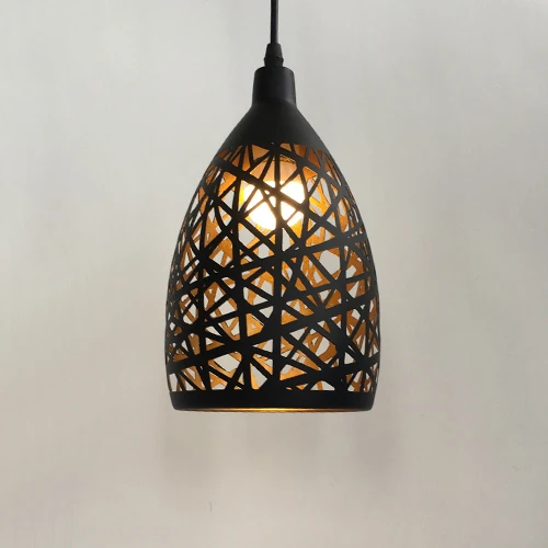 Luminaire abat-jour ampoule suspendu vintage industriel authentique