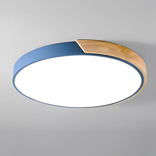 Plafonnier design rond luminaire LED moderne géométrique épuré
