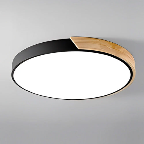 Éclairage rond plafonnier design LED luminaire sophistiqué tendance