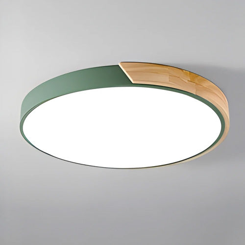 Éclairage plafonnier rond moderne LED luminaire design industriel