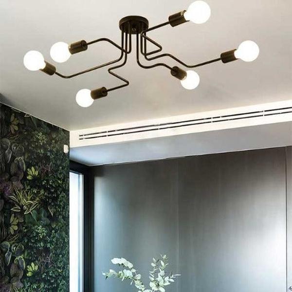 plafonnier simple contemporain amoules