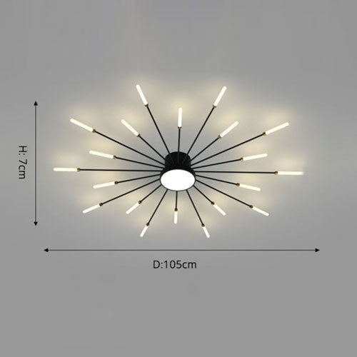 Suspension lustre moderne LED salon éclairage design contemporain raffiné