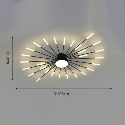 Luminaire lustre salon moderne LED éclairage design sophistiqué tendance