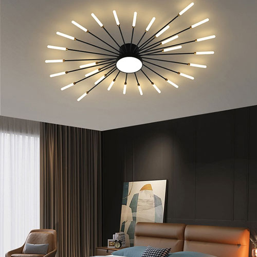 Plafonnier moderne spirale LED éclairage hélicoïdal design contemporain