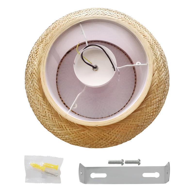 Plafonnier Rond Bambou