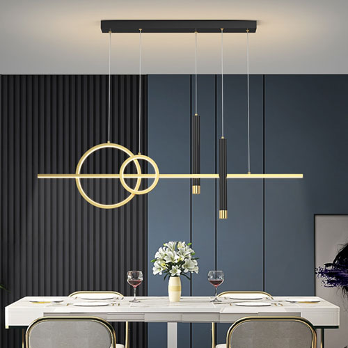 Lustre design contemporain - Éclairage créatif forme sculpturale unique