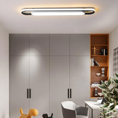 Plafonnier moderne noir Salon LED Design