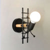 Lámpara de pared estilo industrial Stickman