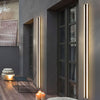 Applique murale LED extérieur avec finition noire élégante