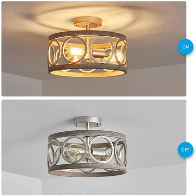 Lámpara de techo industrial de diseño nórdico