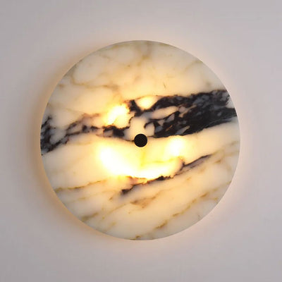 Applique murale en marbre moderne et épurée, parfaite pour un intérieur contemporain