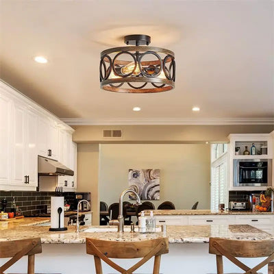 Ambiance cosy avec un plafonnier scandinave industriel