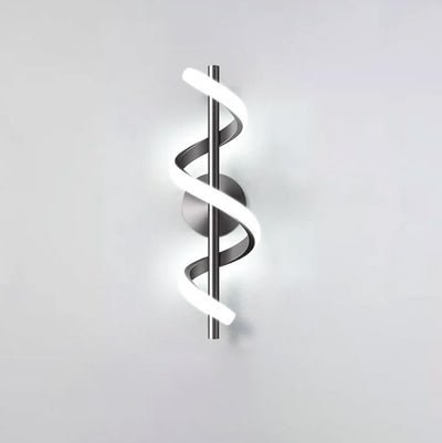 Lámpara de pared moderna con diseño en espiral