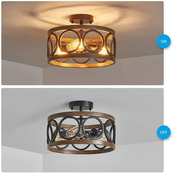 Plafonnier Industriel Design Nordique