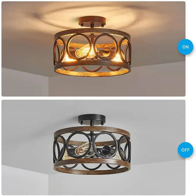 Lámpara de techo industrial de diseño nórdico