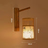 Lampe murale suspendue en bambou tressé main