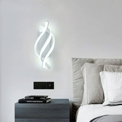 Applique murale spirale LED