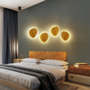 Applique murale led bois ovale