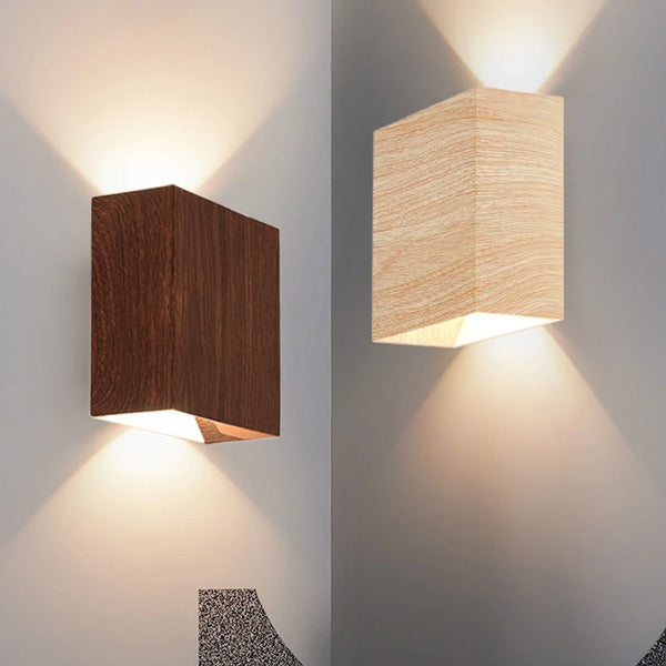 Applique Rectangulaire bois led