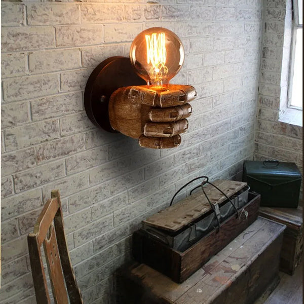 Lampe murale en résine 