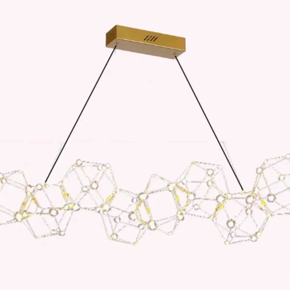 Lustre Led Constellation Hexagone Metal Design