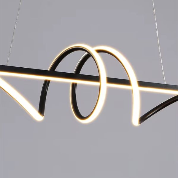 Lustre pendant salle manger design organique tendance sculpturale fluide.