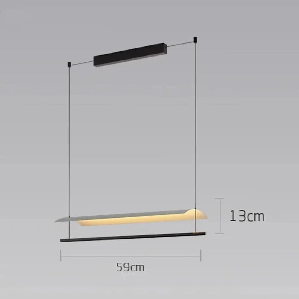 Lustre Lineaire Salon Double Bande