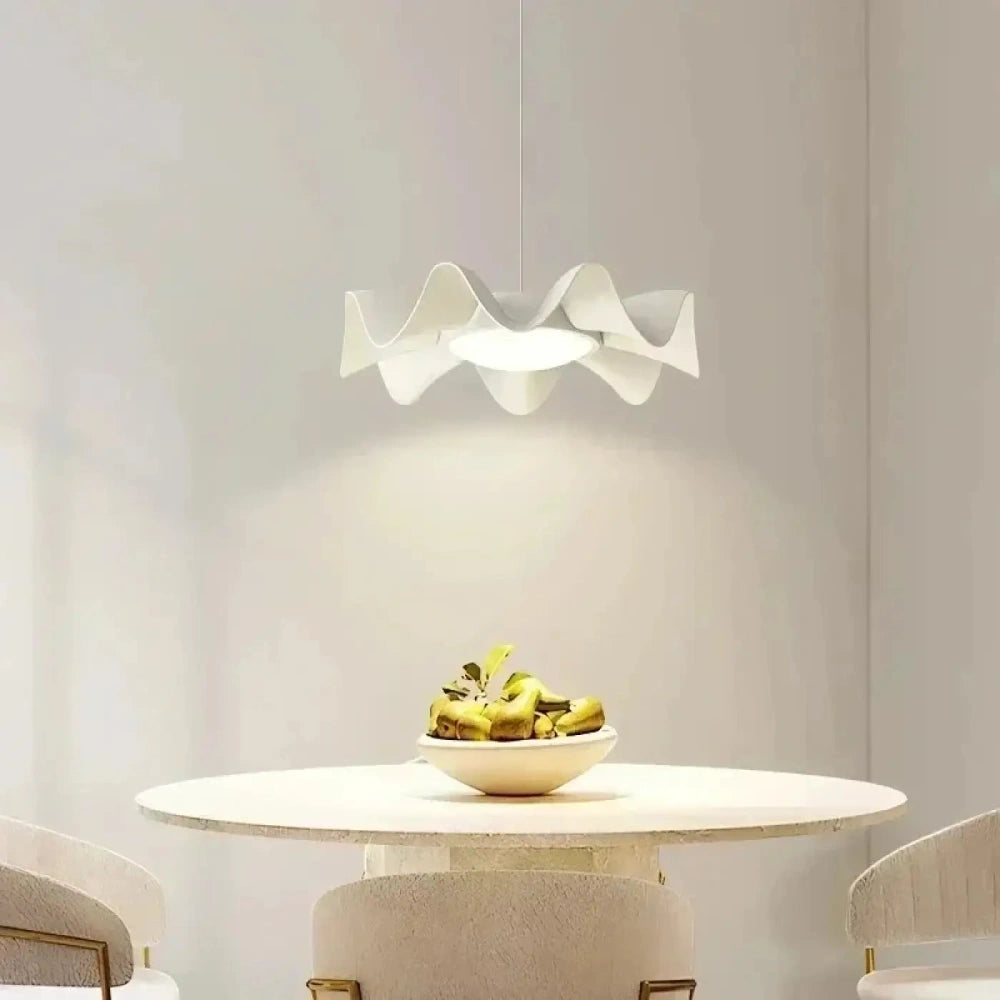 Lustre Metal Coquille Onde Dore Design