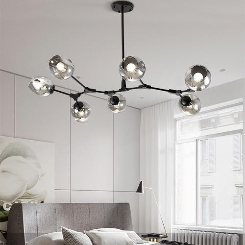 Lustre Salon Moderne Bulles Verre spacieux